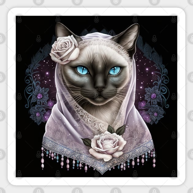 Siamese Beauty Sticker by Enchanted Reverie